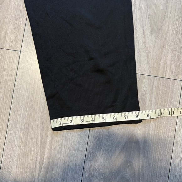 Exclusively Misook Pants Women L Wide Leg Pull on Acrylic Knit Stretch Black - Picture 4 of 11